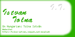 istvan tolna business card